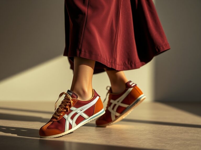 Chaussures Onitsuka Tiger avec robe : les meilleures associations pour un look tendance